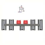  Mobilly fali tartó Dyson V7, V8, V11, V15 készülékekhez, akár 9 tartozékhoz (holder 9 positiion dyson)