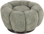  Taburet Kripp, tesatura boucle, nuanta verde fistic/negru, 60x31 cm (UE-HM9602.05)