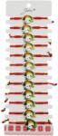 Jolie Martisor Bratara pentru Dama si Copii, Jolie, Model Unicorn Magic cu Curcubeu, Set 12 bucati, Pandantiv Emailat, Snur Reglabil, Rosu/Multicolor (CR-128012)