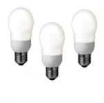 Panasonic SET 3 becuri fluorescent Panasonic, soclu E27, putere 8W, forma oval, lumina alb calda, alimentare 220 - 240 V, "EFA8E27HD-3" (timbru verde 1.35 lei) (L1-EFA8E27HD-3)