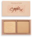Makeup Revolution Makeup Revolution, Duo Soph X, Brightening, Highlighter Powder, Cookies & Cream, 9 g (5057566469890)