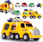 MalPlay Camion de jucarie Double Deeker cu masinute, 3 ani + (1363F1)
