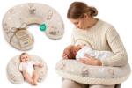 Totsy Baby Szoptatós Párna Kicsi 130 cm C-Forma Holdpárna Minky Huzat Ergonomikus Pozicionáló Stützkissen OEKO-TEX Zsiráf Mintás