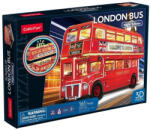 CubicFun CubicFun 3D puzzle Double Decker London busz, LED világítással (3D-L538)