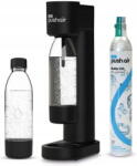 Dafi Szódakészítő Gép Dafi PushAir vízhez 1x palack 0, 7 L CO2 patron szett fekete (PUSHAIR.SAT.NAB+BUT.0.7.CZA)