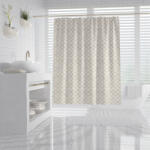 Frogee prémium textil zuhanyfüggöny 180×200 cm - Pearl, bézs-fehér mintás (GH-SCTX180-03)