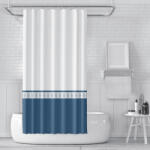 Frogee prémium textil zuhanyfüggöny 180×200 cm - Marine, fehér-kék mintás (GH-SCTX180-02)