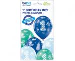 GoDan Set 6 baloane 1st Birthday Boy, 30 cm GD267 Baloane Latex (GD267)