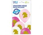GoDan Set 6 baloane cu cap de Unicorn, 30 cm GD124 Baloane Latex (GD124)