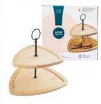 Altom Design Kétszintes serpenyő sütemény snack gyümölcsök bambusz desszertek Altom Design (010600510)