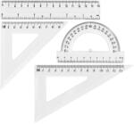  Grand GR-031T Vonalzókészlet 4 Darab/Készlet Műanyag 15 cm Átlátszó (KW1301640)