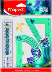 Maped Twist N Flex Vonalzó Készlet 15 cmTörhetetlen 3 Darab/Készlet Dragon (IMA981898)