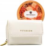 Peterson Női pénztárca Peterson öko bőr kis Rfid pénztárca ajándék (PTN 011-LAK-PUS WHIT)