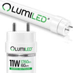 Lumiled LED fénycső G13 T8 11W 1760lm 4000K természetes fehér 60cm 160lm/W Lumiled (LUMTUB1020)
