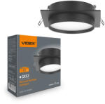 Videx Süllyesztett spotlámpatest GX53 30W fekete VIDEX (VIDOPR1265)
