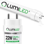 Lumiled LED fénycső G13 T8 22W 3520lm 4000K természetes fehér 120cm 160lm/W Lumiled (LUMTUB1024)