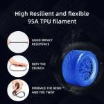 GEEETECH TPU Filament - átlátszó ezüst (95a) (1kg)