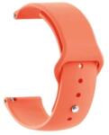 Arc Curea Silicon Orange pentru Smartwatch - 20/22 mm - Compatibilă Samsung, Amazfit, Huawei, Garmin, Xiaomi (4ST18 Orange)