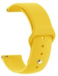 Arc Curea Silicon Galbenă pentru Smartwatch - 20/22 mm - Compatibilă Samsung, Amazfit, Huawei, Garmin, Xiaomi (4ST18 Galben)