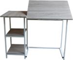 GRUNBERG Birou de calculator GRUNBERG, Metal + Mdf, 110 X 55X 75 CM, Gri, CT3186 (ct3186)