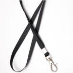 UHOO Snur textil pentru ecuson, 1 cm, cu carabina UHOO 6741 negru