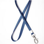 UHOO Snur textil pentru ecuson, 1 cm, cu carabina UHOO 6741 bleumarin