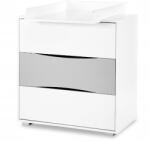Klups Comoda copii de infasat Nati Gri Alb (00081105) - kidostore