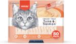 Wanpy Recompense cremoase pentru pisici Wanpy, cu Ton si somon, 50 x 14g (WP89702)