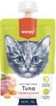 Wanpy Recompensa cremoasa pentru pisici Wanpy Tasty Meat, cu Ton, pui si morcov, 90g (WP87154)