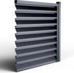 Top Profil Sistem Panou gard jaluzea Atlas Hi-Mat Ral 7024 Gri Perlat 130 CM X 104, 5 CM H (28410)