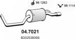 ASSO 04.7021 - TOBA ESAPAMENT FINALA - compatibil Audi - ASSO-04.7021 (ASSO047021)