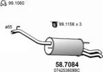 ASSO 58.7084 - TOBA ESAPAMENT FINALA - compatibil Jzw253609Bp - ASSO-58.7084 (ASSO587084)