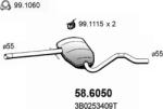 ASSO 58.6050 - TOBA ESAPAMET INTERMEDIARA - compatibil 3B0253409T - ASSO-58.6050 (ASSO586050)