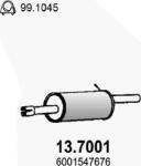 ASSO 13.7001 - TOBA ESAPAMENT FINALA - compatibil 200107065R - ASSO-13.7001 (ASSO137001)