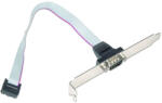 Gembird DB9 Serial Port Receptacle on Bracket (CCDB9RECEPTACLE) - tonerpiac