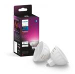 Philips 2 Becuri LED RGB inteligente Philips Hue MR16, Bluetooth, GU5.3, (000008719514491649)