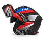 Fixato Casca Moto/Scuter Flip-Up FIXATO Nova, Viziera Dubla, Protectie UV, Rosu, L 59-60cm (flip-up-1-rosu-L)
