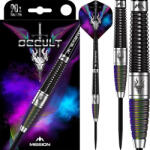 Mission Darts Dart szett steel Mission Occult PVD, 25g 90% gravírozott
