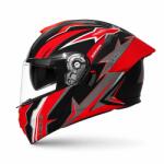 Fixato Casca Moto/Scuter Flip-Up FIXATO Viper, Viziera Dubla, Protectie UV, Modulabila, Rosu, Marime 57-59cm (flip-up-2-rosu)