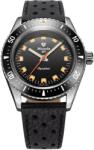 Nivada Grenchen Aquamar Black - Black Racing strap + 5 ani garanție și cadou GRATUIT Ceas