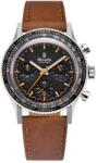 Nivada Grenchen Chronoking Mecaquartz - Inter. Bezel - Brown Leather + 5 ani garanție și cadou GRATUIT Ceas