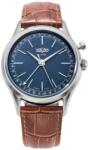 Vulcain Cricket President 39 mm - Albastru - Brown Alligator + 5 ani garanție și cadou GRATUIT Ceas