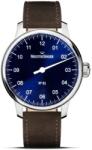 MeisterSinger N°01 AM3308 - Curea din piele întoarsă maro + 5 ani garanție și cadou GRATUIT Ceas