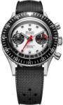 Nivada Grenchen Chronomaster White Panda 41mm - Rubber tropic + 5 ani garanție și cadou GRATUIT Ceas