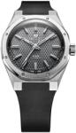 Nivada Grenchen F77 SST gri MK2 - 38 mm - Black Rubber + 5 ani garanție și cadou GRATUIT Ceas