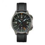 Laco Flieger Frankfurt GMT Schwarz + 5 ani garanție și cadou GRATUIT Ceas