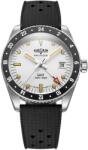 Vulcain Skindiver GMT - White Luminova Beige - Rubber Tropic + 5 ani garanție și cadou GRATUIT Ceas