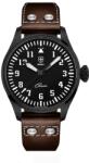 Biatec Corsair Vintage 02 - Curea pilot din piele maro închis + 5 ani garanție și cadou GRATUIT Ceas