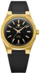 Nivada Grenchen F77 MARKII GOLD - Black Rubber + 5 ani garanție și cadou GRATUIT Ceas