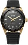 Vulcain Skindiver Nautique Bronz / Gri - Black Carbon Leather Strap + 5 ani garanție și cadou GRATUIT Ceas